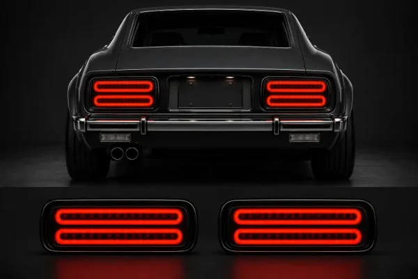 240Z Triple-Bar LED Tail Lights – Performance Edition